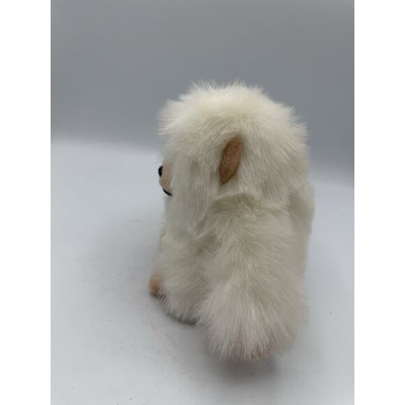 Stuffed Albino Monkey Plush Toy 5.5in Gorilla White Fur - Picture 4 of 6